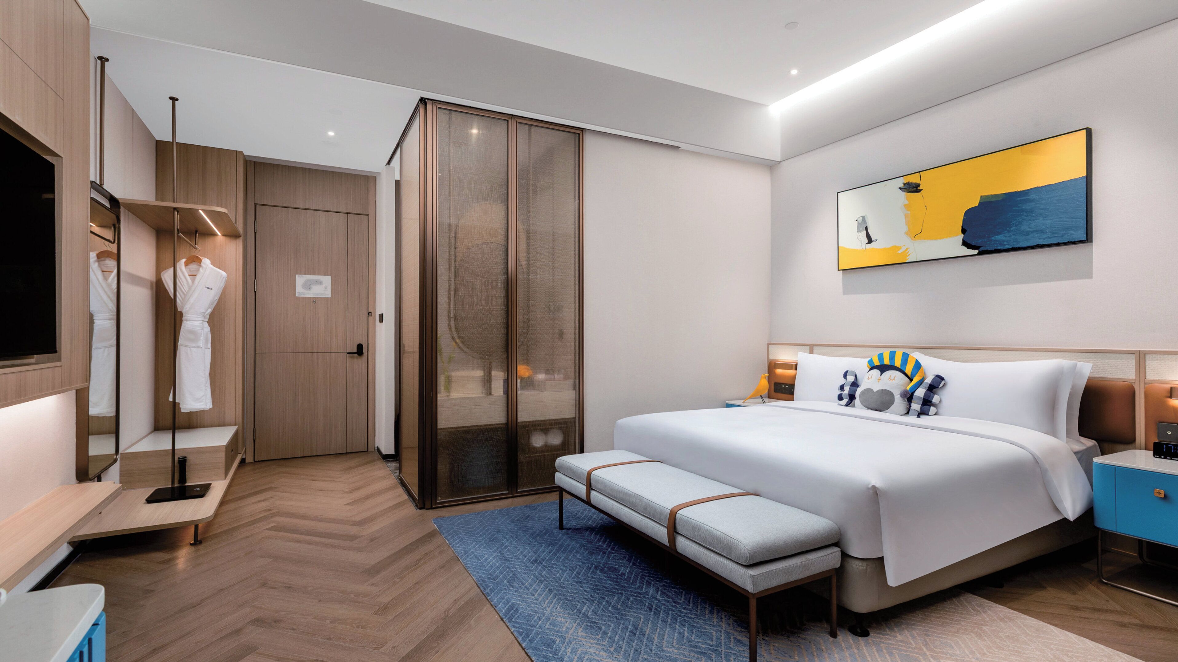 Hochwertige Bettwaren, Daunenbettdecken, kostenlose Minibar