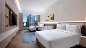 2 Queen Suite | Premium bedding, down duvets, free minibar, blackout curtains - voco Chengdu Chunxi Road by IHG (Chengdu)