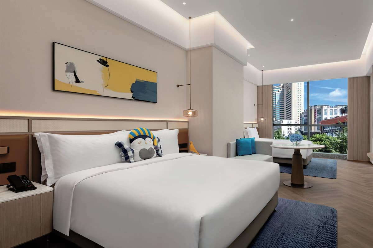 1 King 1 Double Premium | Premium bedding, down comforters, free minibar, blackout drapes