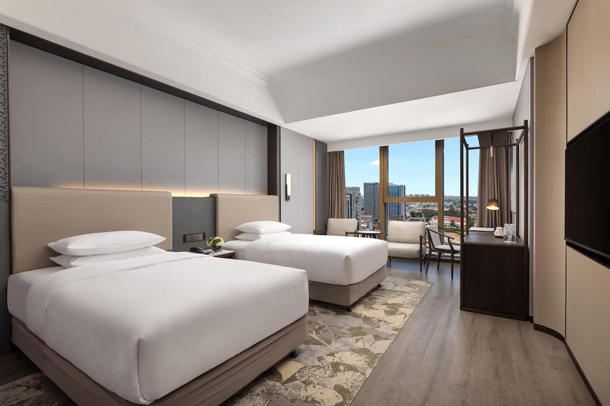 Standard Room, 2 Double Beds | Free WiFi, bed sheets