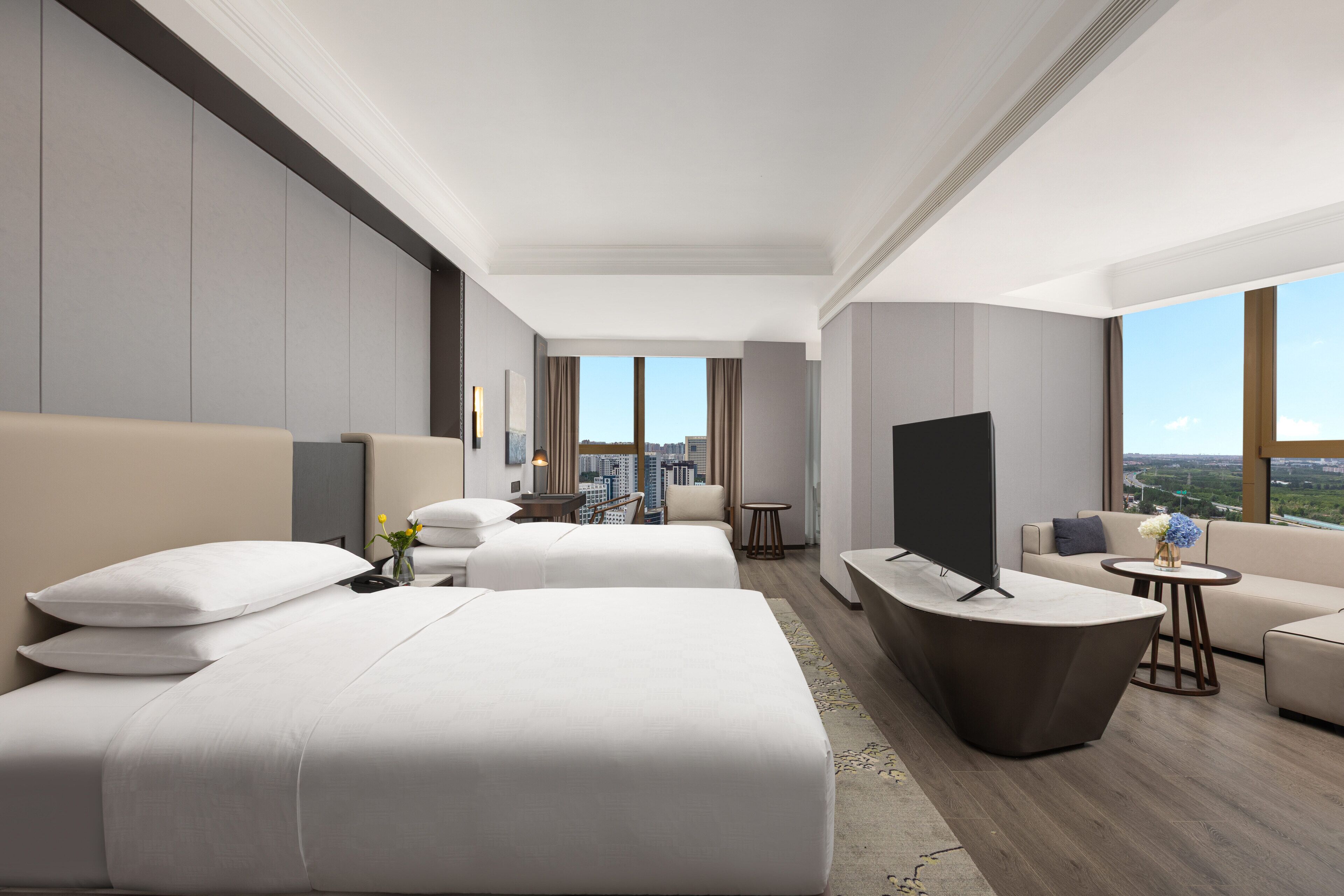 Premium-Zimmer, 2 Doppelbetten