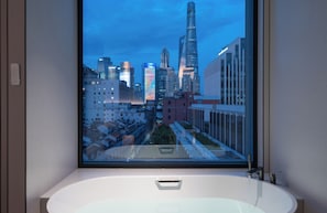 Standard-huone, 1 suuri parisänky (Lvjiazui View) | Ylelliset vuodevaatteet, untuvapeitot