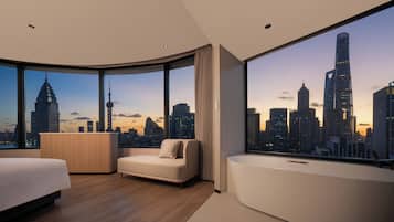 ห้องสแตนดาร์ด, เตียงคิงไซส์ 1 เตียง (Lvjiazui View) | เครื่องนอนระดับพรีเมียม, ผ้านวมขนเป็ด, พื้นที่ทำงานแบบใช้แล็ปท็อป