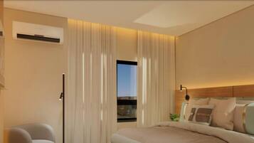 Quarto casal ou duplo clássico | Cofres nos quartos, cortinas blackout, Wi-Fi de cortesia