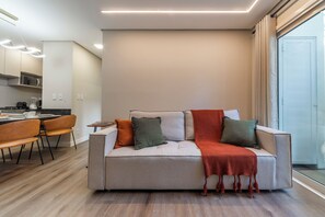 Leilighet – comfort, flere senger, kjæledyr tillatt, 1. etasje | Oppholdsområde