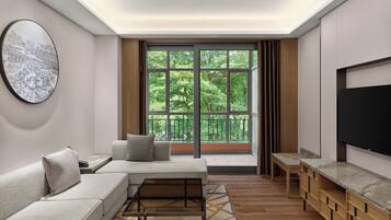 1 Bedroom Living Apartment, M Club | Down duvets, minibar, in-room safe, blackout curtains