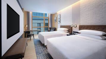 Habitación superior, 2 camas dobles, vistas a la ciudad