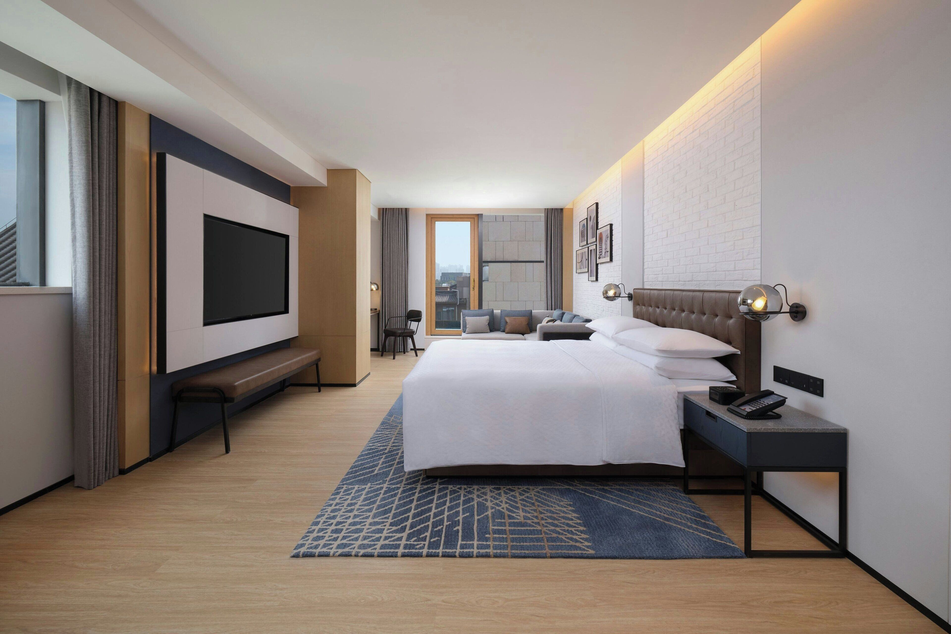 Suite ejecutiva, 1 cama de matrimonio grande, vistas a la ciudad