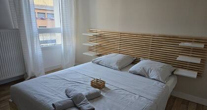 T2 cosy, calme + balcon, parking, Netflix