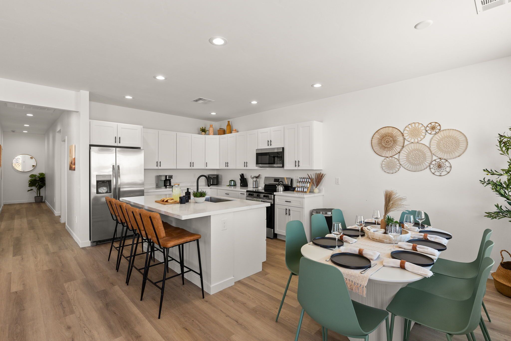 Microwave, oven, stovetop, dishwasher
