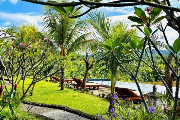 Rom – deluxe, aircondition, fjellutsikt | Hageutsikt