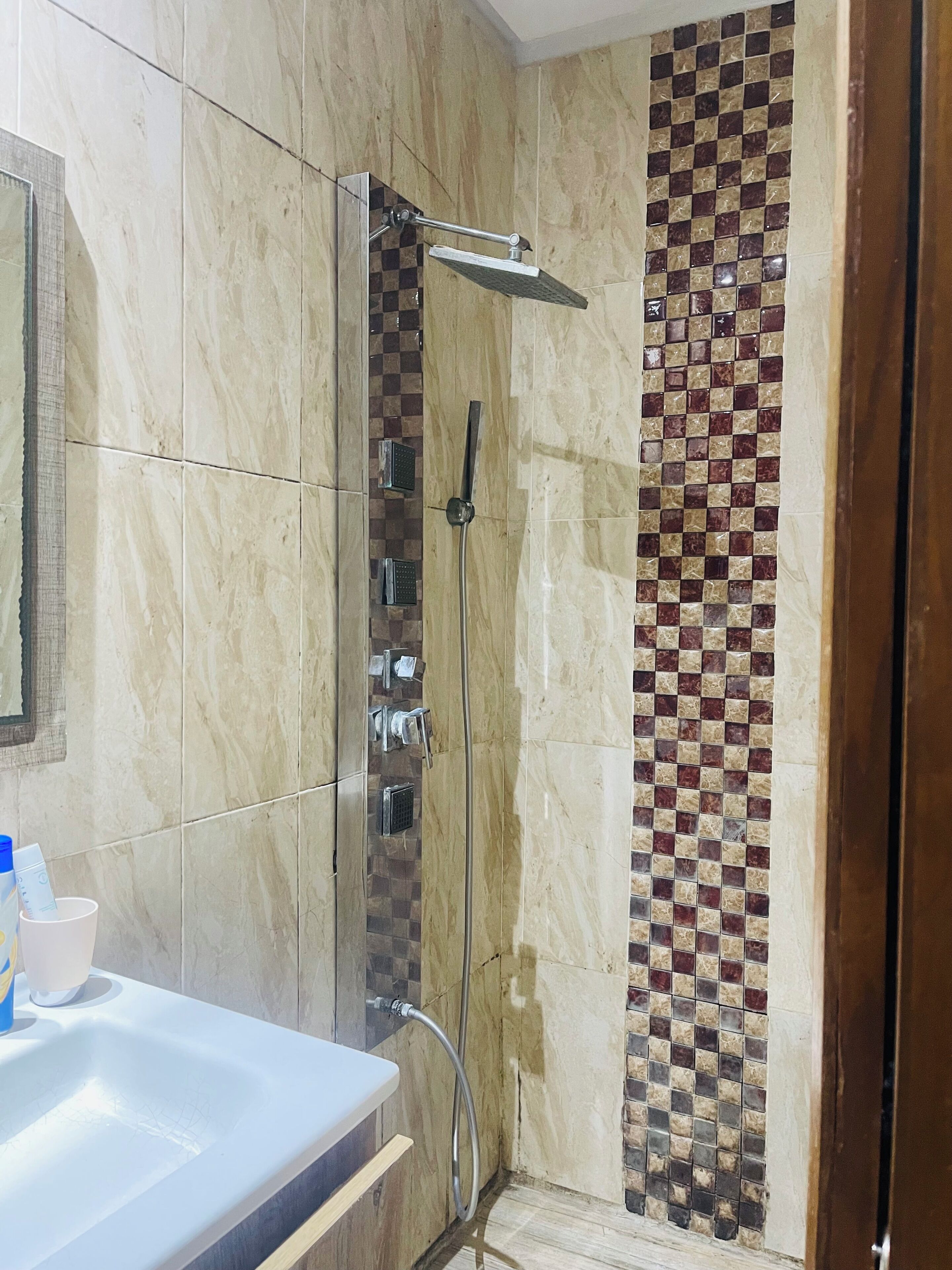 Towels, soap, toilet paper