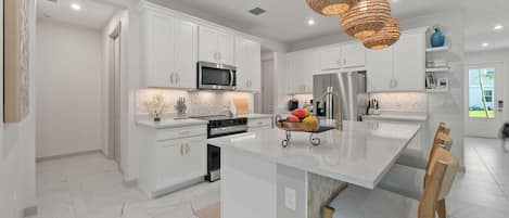 Microwave, oven, stovetop, dishwasher