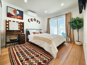 1 habitación, tabla de planchar con plancha y wifi 