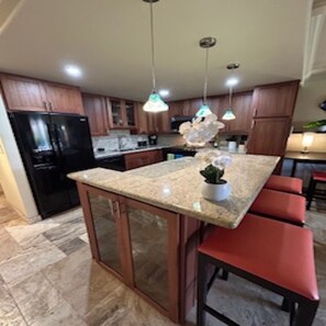 Microwave, stovetop, dishwasher