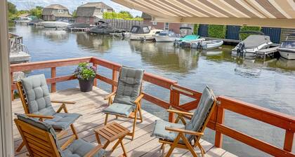 Klimatisiertes Chalet mit Terrasse am Wasser