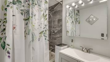 Hair dryer, towels