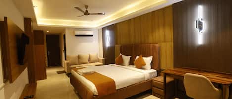 Chambre Double Deluxe pour 1 personne, vue ville | Wi-Fi gratuit