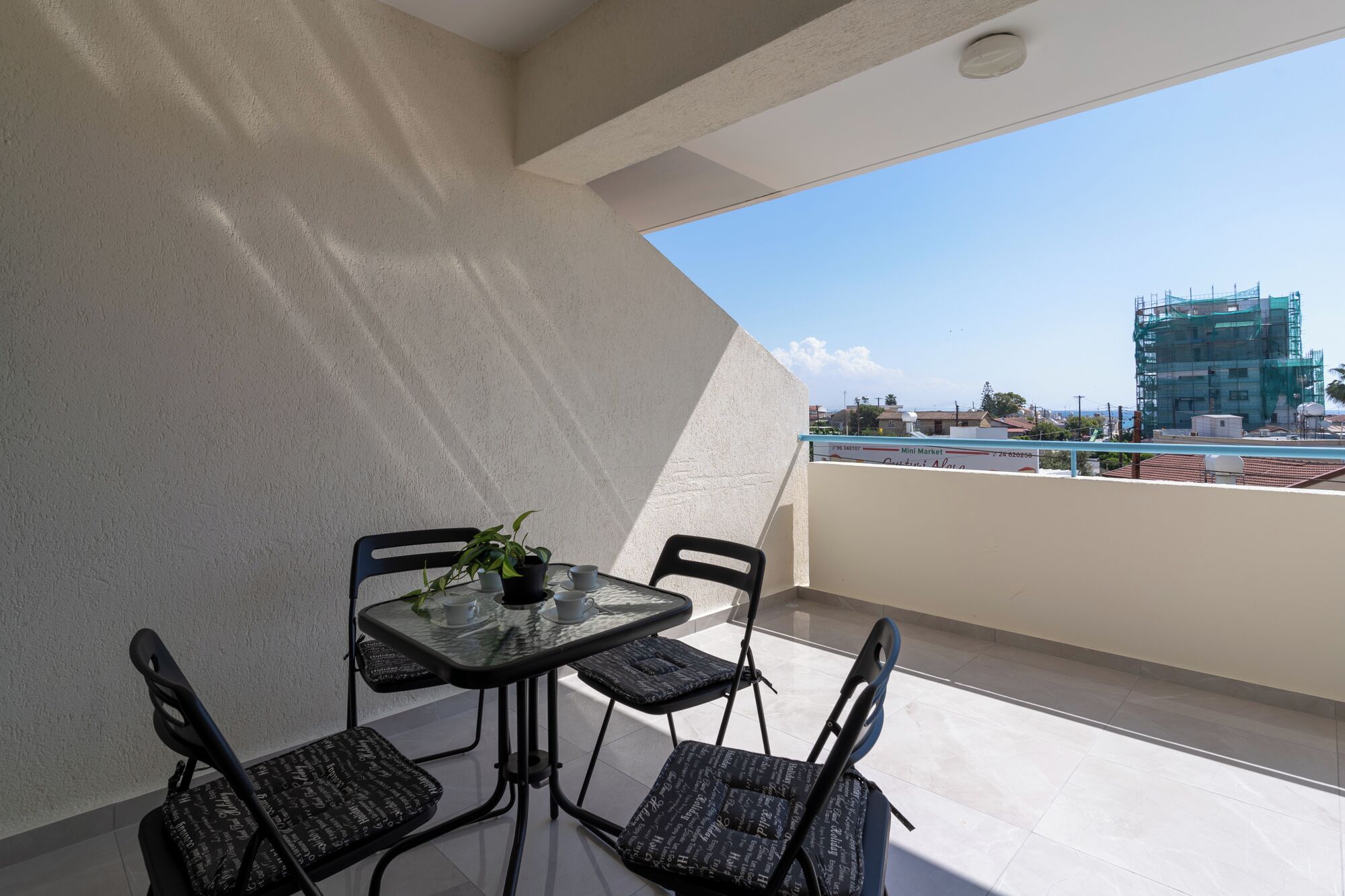 Appartement, 3 chambres, cuisine, vue mer | Balcon