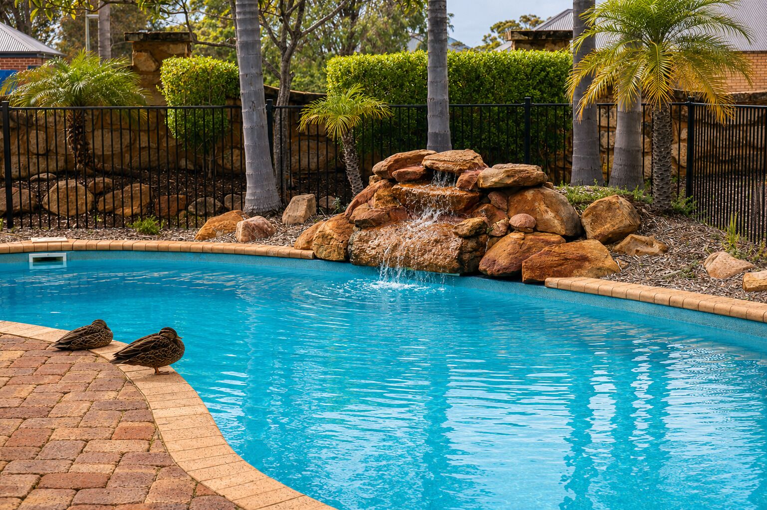 Outdoor pool, open 9:00 AM to 5:00 PM, pool loungers