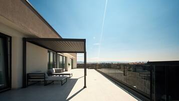 Penthouse | Blick auf die Stadt