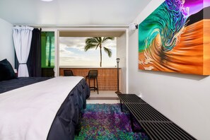 1 bedroom, iron/ironing board, WiFi, bed sheets - All New Interior: Premium Beachfront Ocean View Condo on Hidden Gem Beach (Waianae)