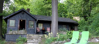 Forest hut with a view
