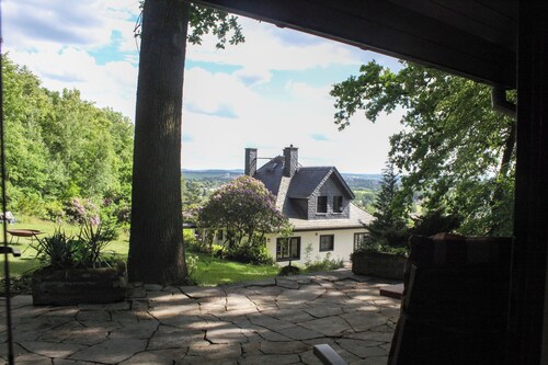Forest hut with a view
