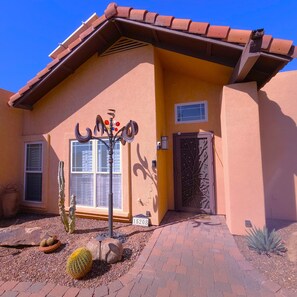 Exterior detail - Scottsdale Adobe Retreat with Private Pool & Hot Tub, King beds, Fast 5G Wifi. (Scottsdale)