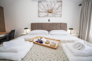 In-room safe, desk, iron/ironing board, travel cot