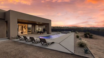 A heated pool