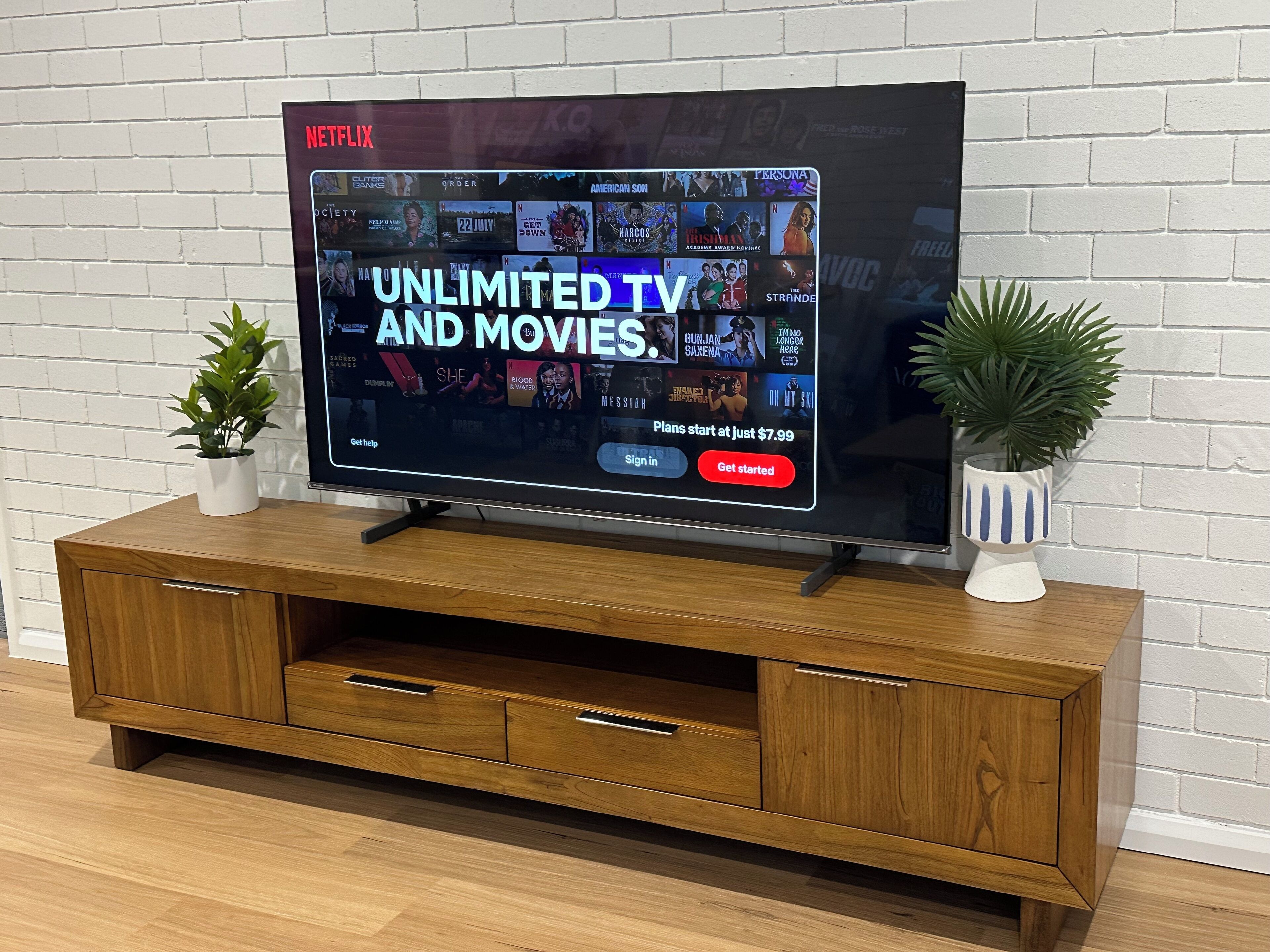 Familielejlighed | Opholdsområde | 65-tommers smart-tv med digitale kanaler, Netflix, streamingtjenester