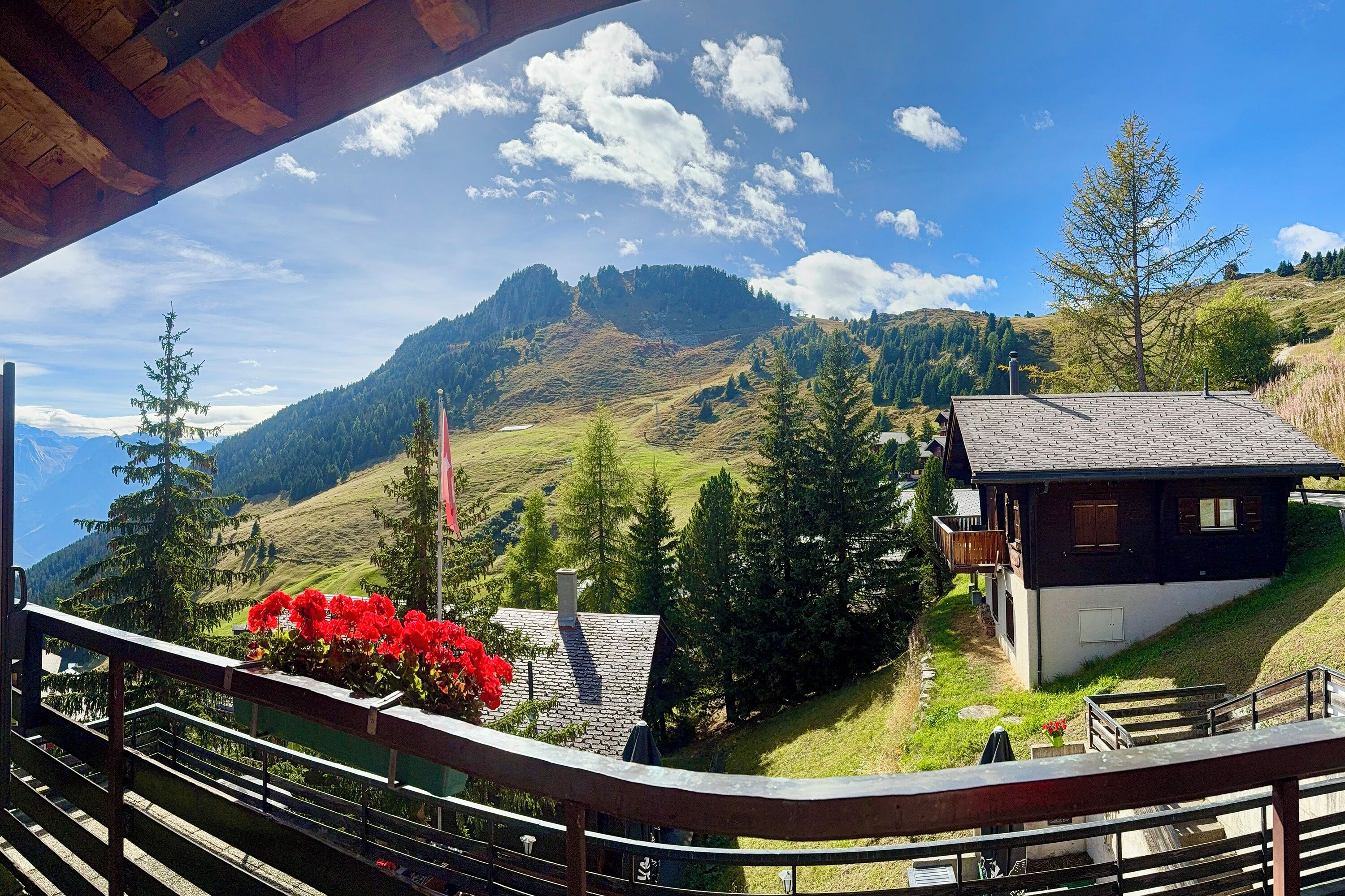 Economy-Doppelzimmer, Balkon, Bergblick | Blick vom Balkon