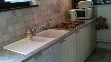 Microwave, oven, stovetop