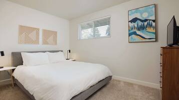 Maison mitoyenne, 2 grands lits, patio, vue jardin (Orchard Park Retreat) | 2 chambres, décoration personnalisée, ameublement personnalisé