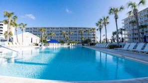 A heated pool - Dunes of Panama A308-Tennis/Pickleball-King Bed (Panama City Beach)