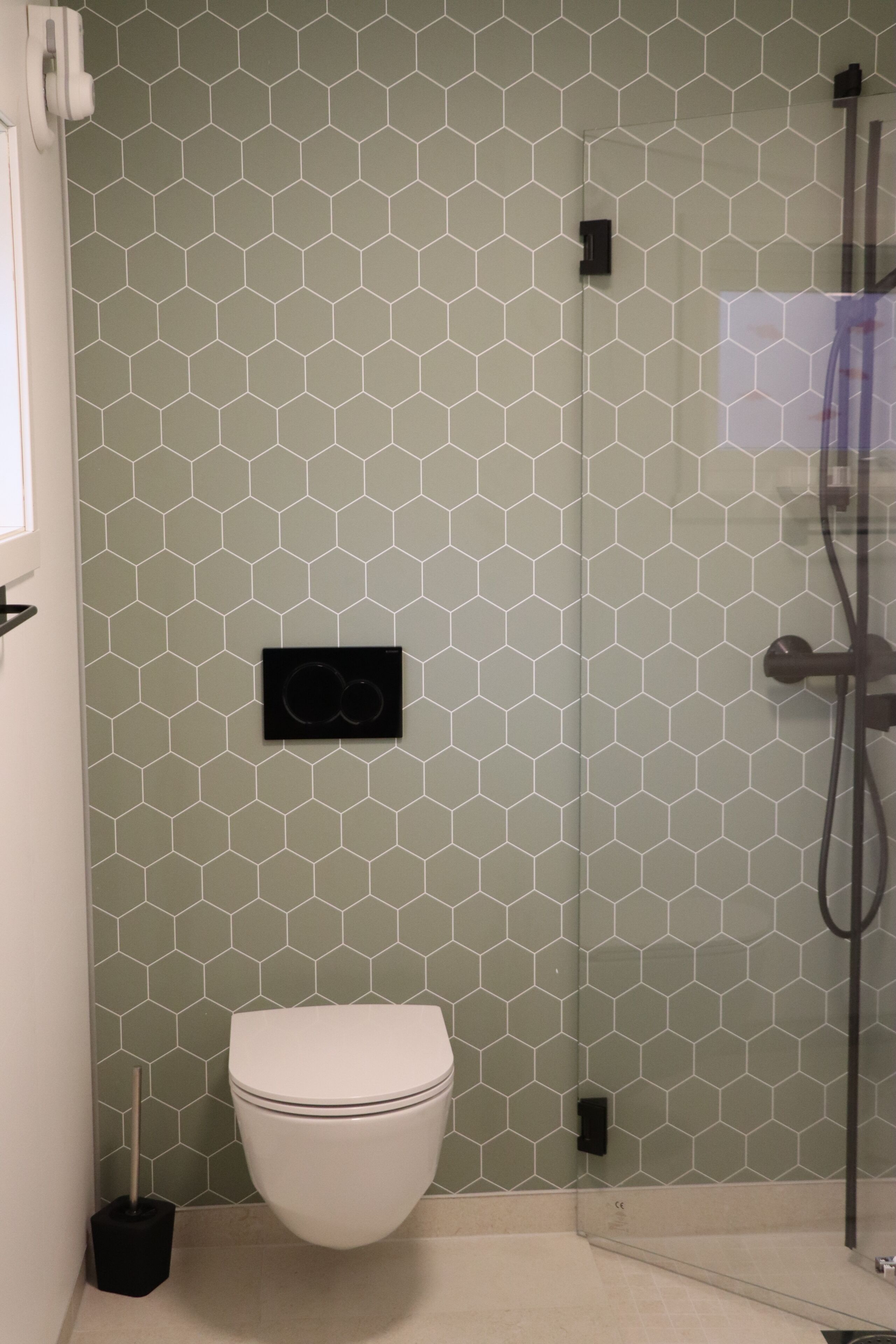 Deluxe Triple Room, Garden View | Bathroom | Shower, towels, soap, toilet paper