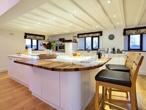 Microwave, oven, dishwasher, high chair