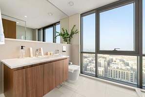 Hair dryer, towels