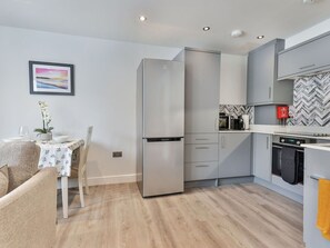 Microwave, oven, dishwasher, high chair