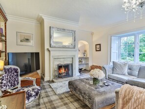 TV, fireplace, DVD player