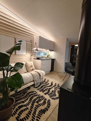 Premium bedding, memory-foam beds, blackout curtains, soundproofing