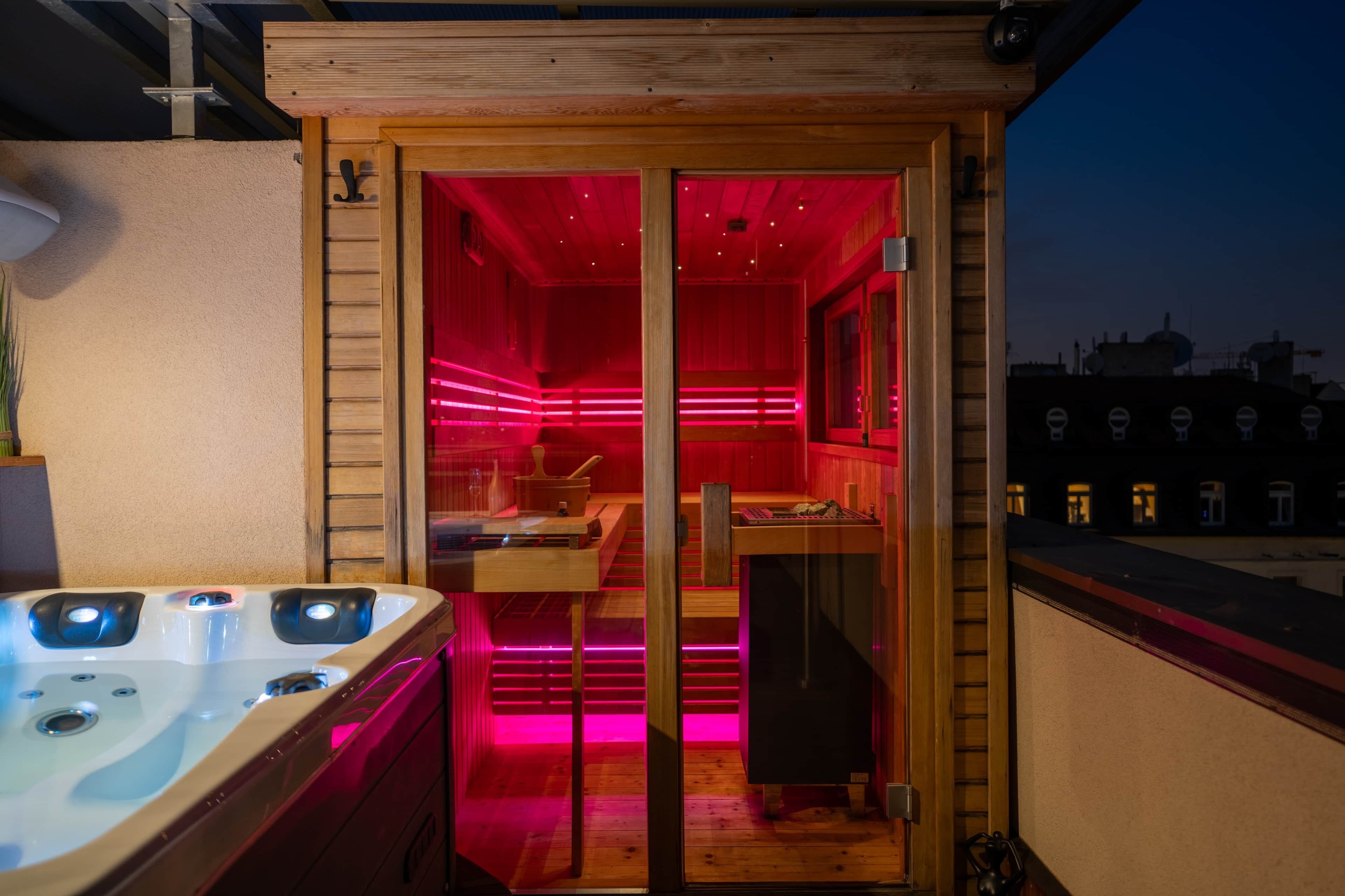 Bañera de hidromasaje al aire libre