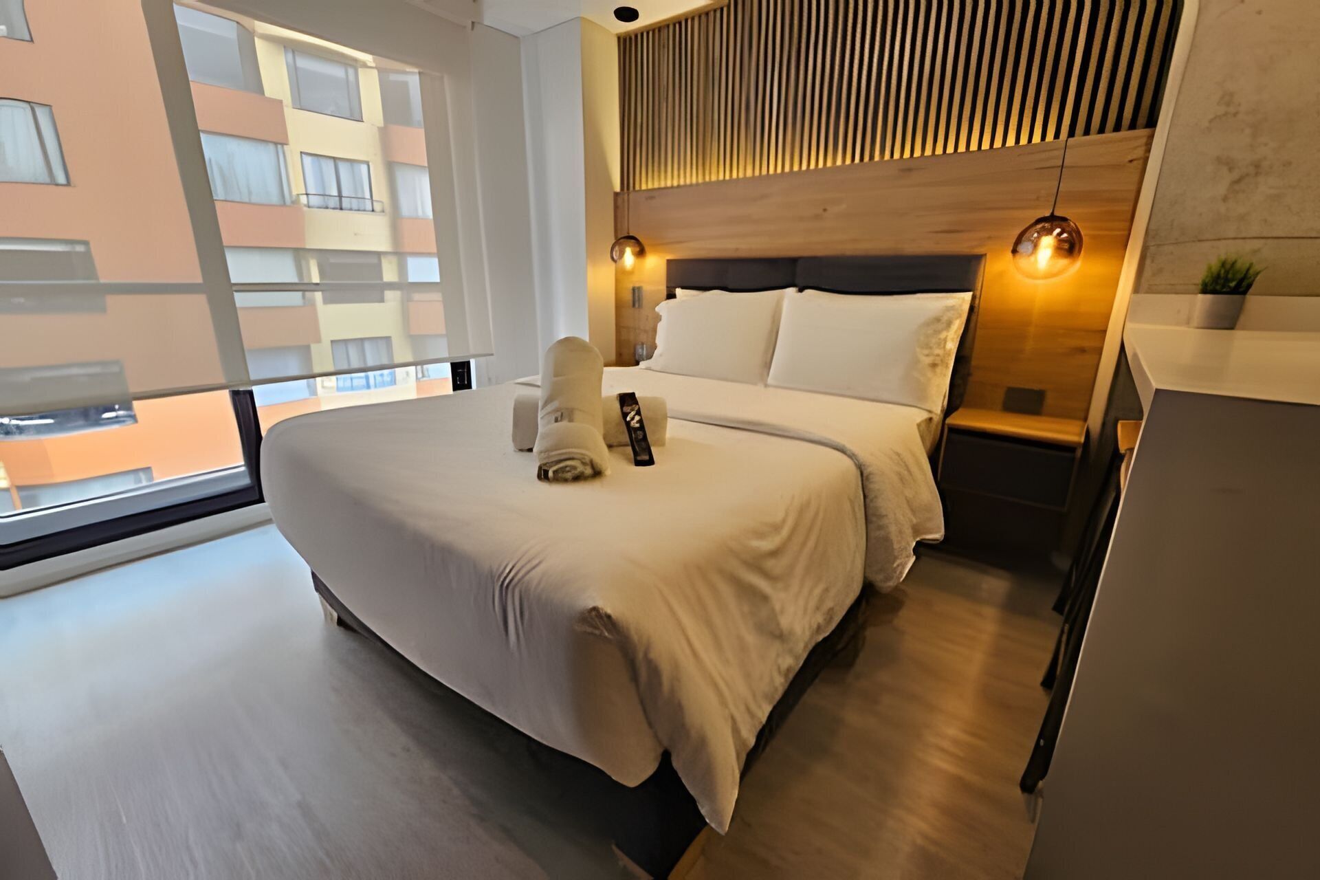 Blackout curtains, iron/ironing board, free WiFi, bed sheets