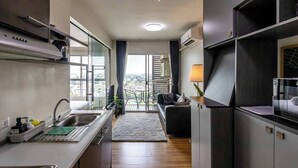 Condo, 1 Bedroom, Balcony, City View | Interior - TC Contel At True Digital Park (Bangkok)