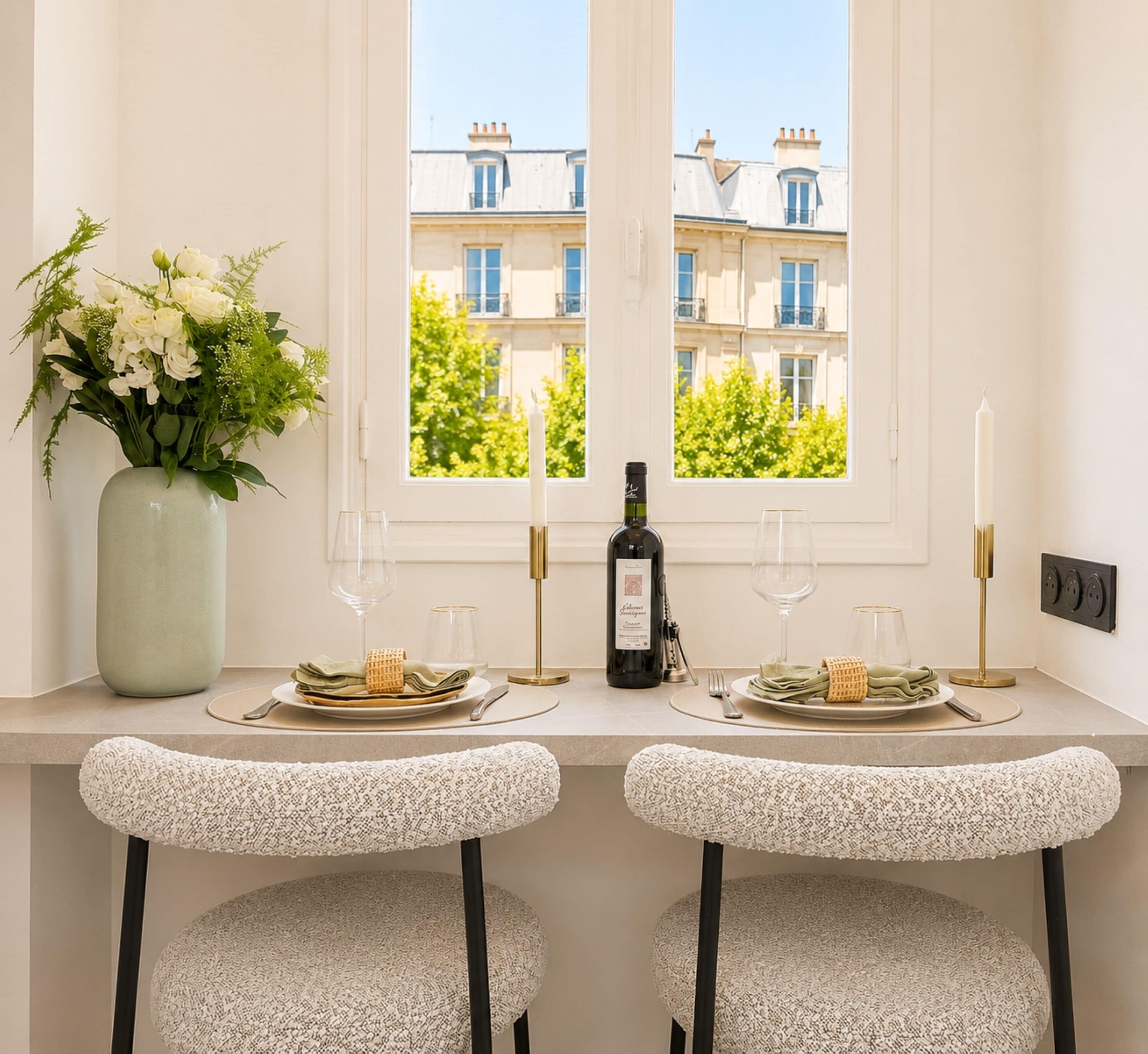 Superior Apartment, Courtyard View | Private kitchen | Espresso maker, electric kettle, toaster, freezer