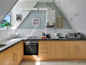 Microwave, oven, dishwasher, high chair