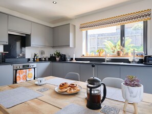 Microwave, oven, dishwasher, highchair