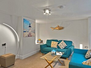 Living area - Beautiful  villa for 4 people with WIFI (Mevagissey)