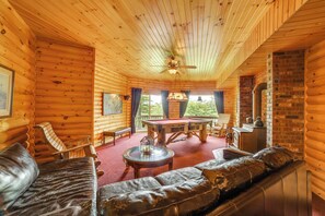 House (4 Bedrooms) | Interior - Decks & Views: Spacious Cabin Near Table Rock Lake (Shell Knob)